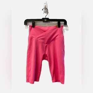 NWT PINK Victoria's Secret Bright Barbie Pink Crossover shorts - Size XS